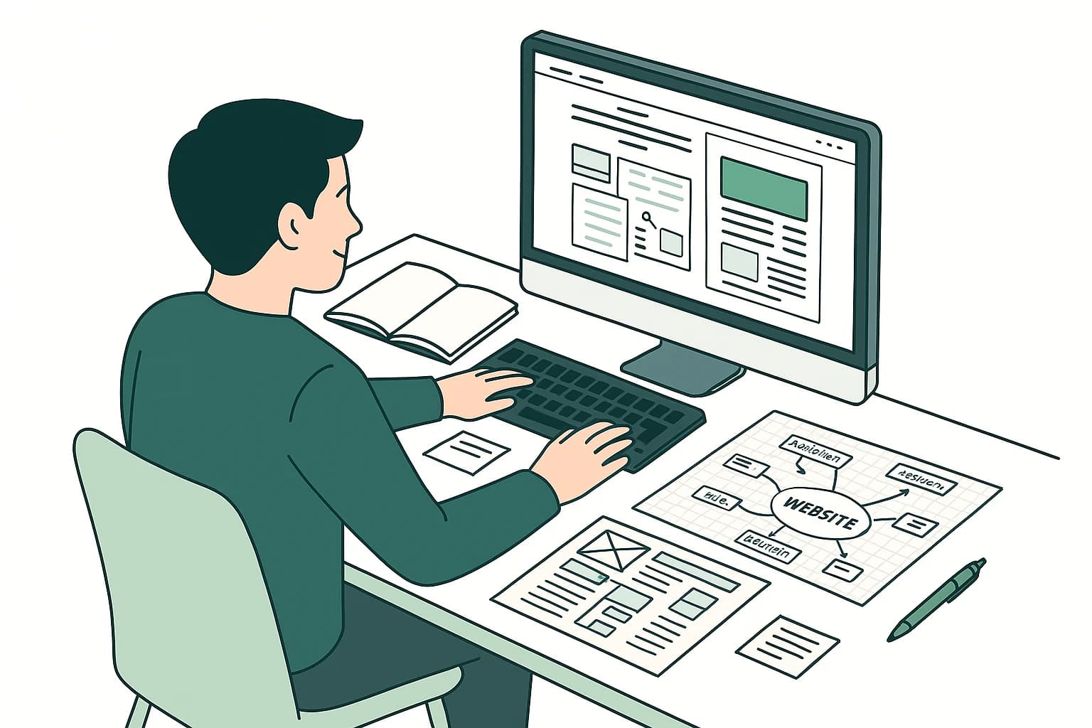 Schritt "Webdesign & Entwicklung"